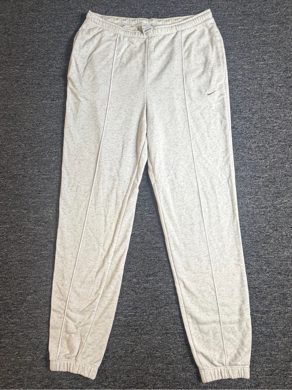 Nike Women's Grey and Cream Joggers-tracksuits